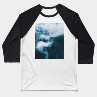 Fog in a Forest - Landscape Photography Baseball T-Shirt